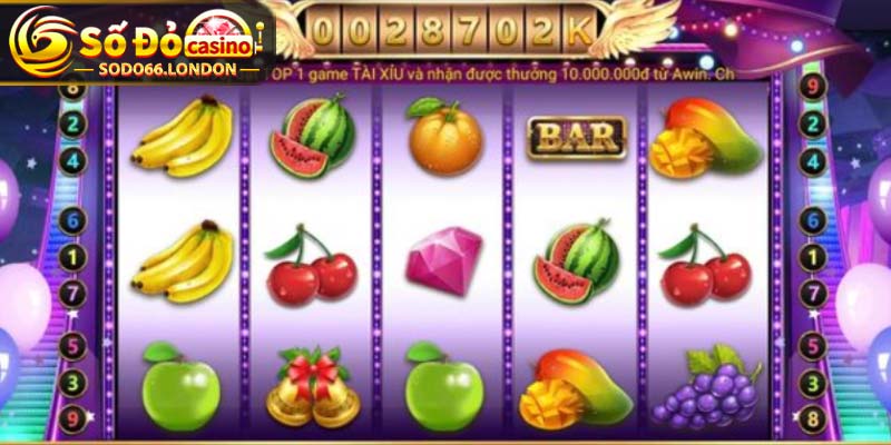 Giao diện game slot trái cây trực tuyến